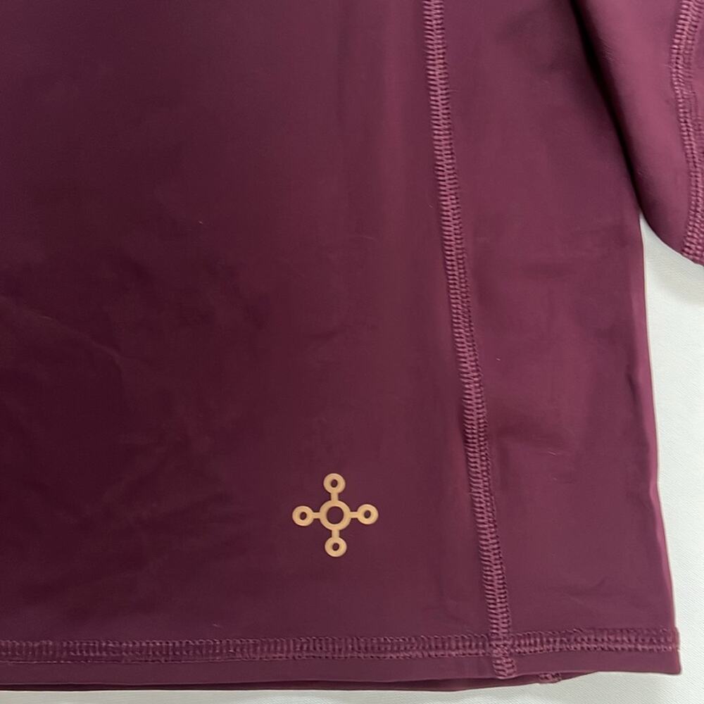 Tommie Copper Performance Raglan Long Sleeve T Shirt Sz M Amethyst w/ Dove Grey - Picture 6 of 8